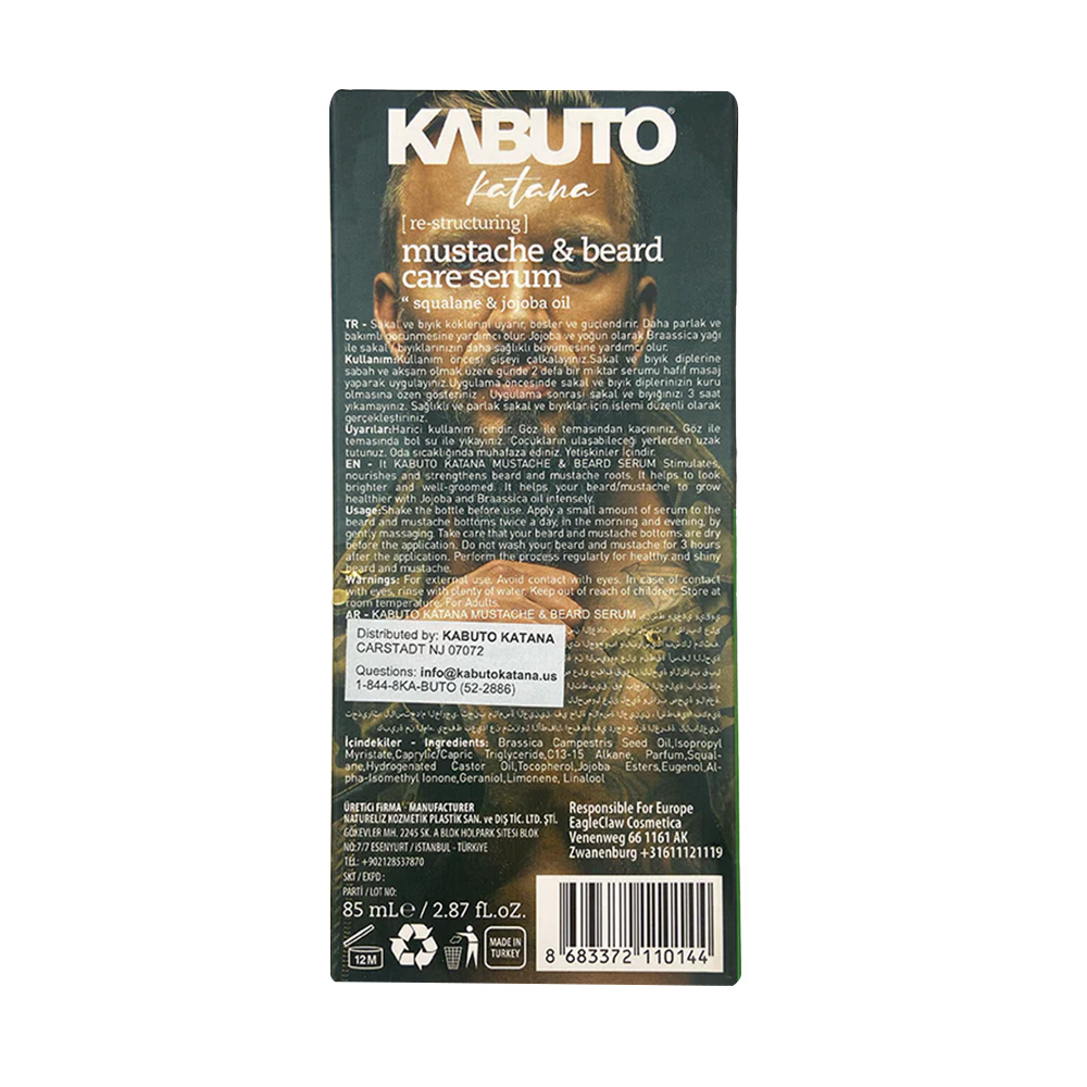 Kabuto Katana Bıyık & Sakal Serumu 